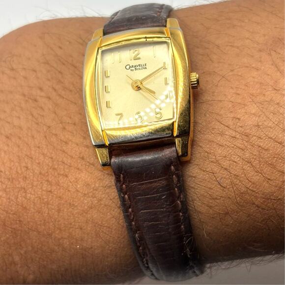 Gold Caravelle by Bulova Watch - Picture 2 of 5